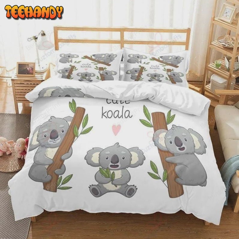 Cute Koalas Printed Duvet Cover Bedding Sets