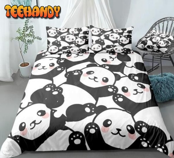 Cute Panda Pattern Duvet Cover Bedding Sets