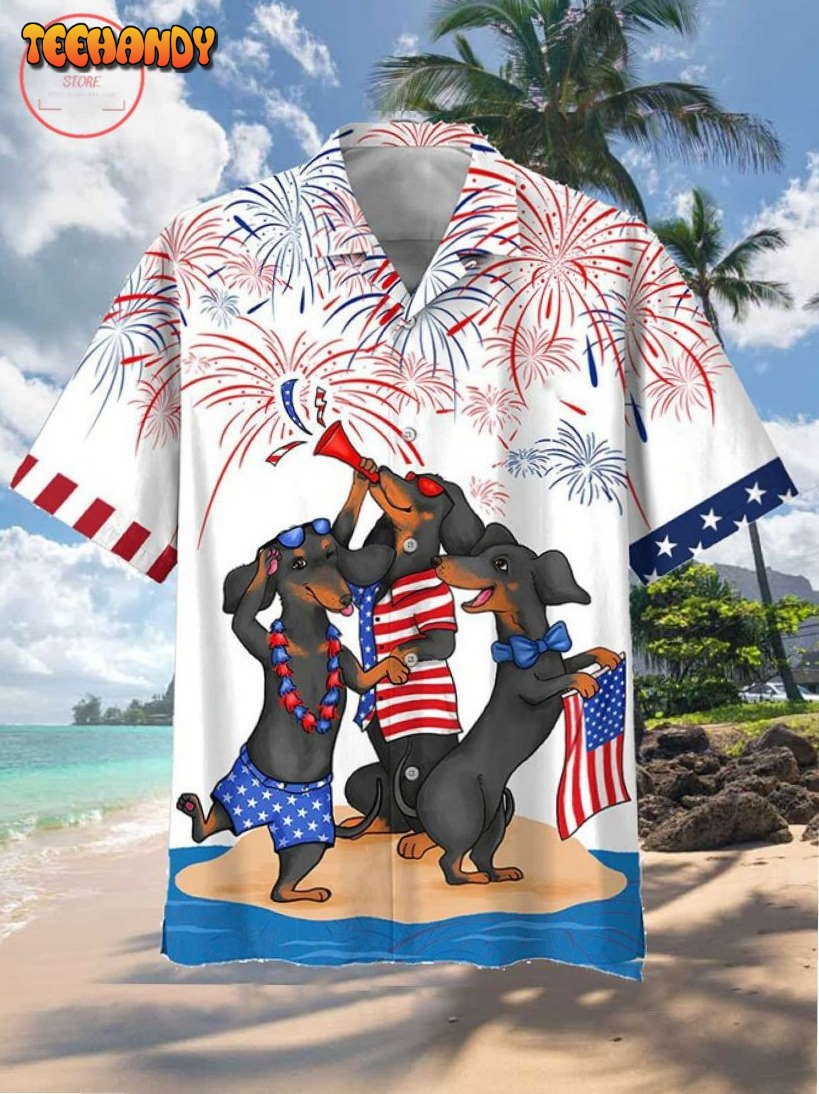 Dachshund Independence Day Is Coming Hawaiian Shirt and Shorts