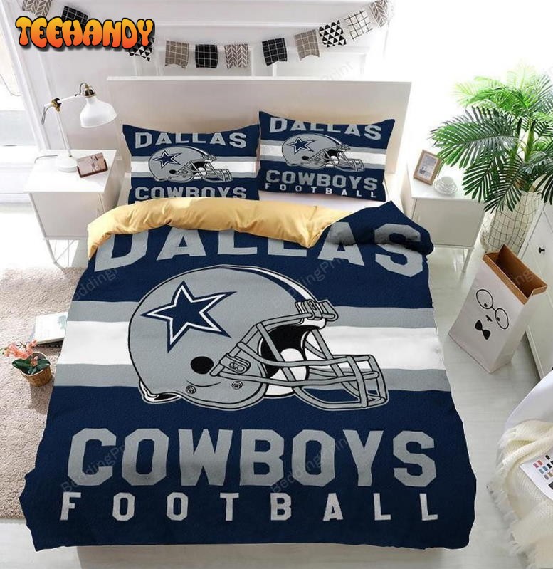 Dallas Cowboys Football Logo Helmet Bedding Set