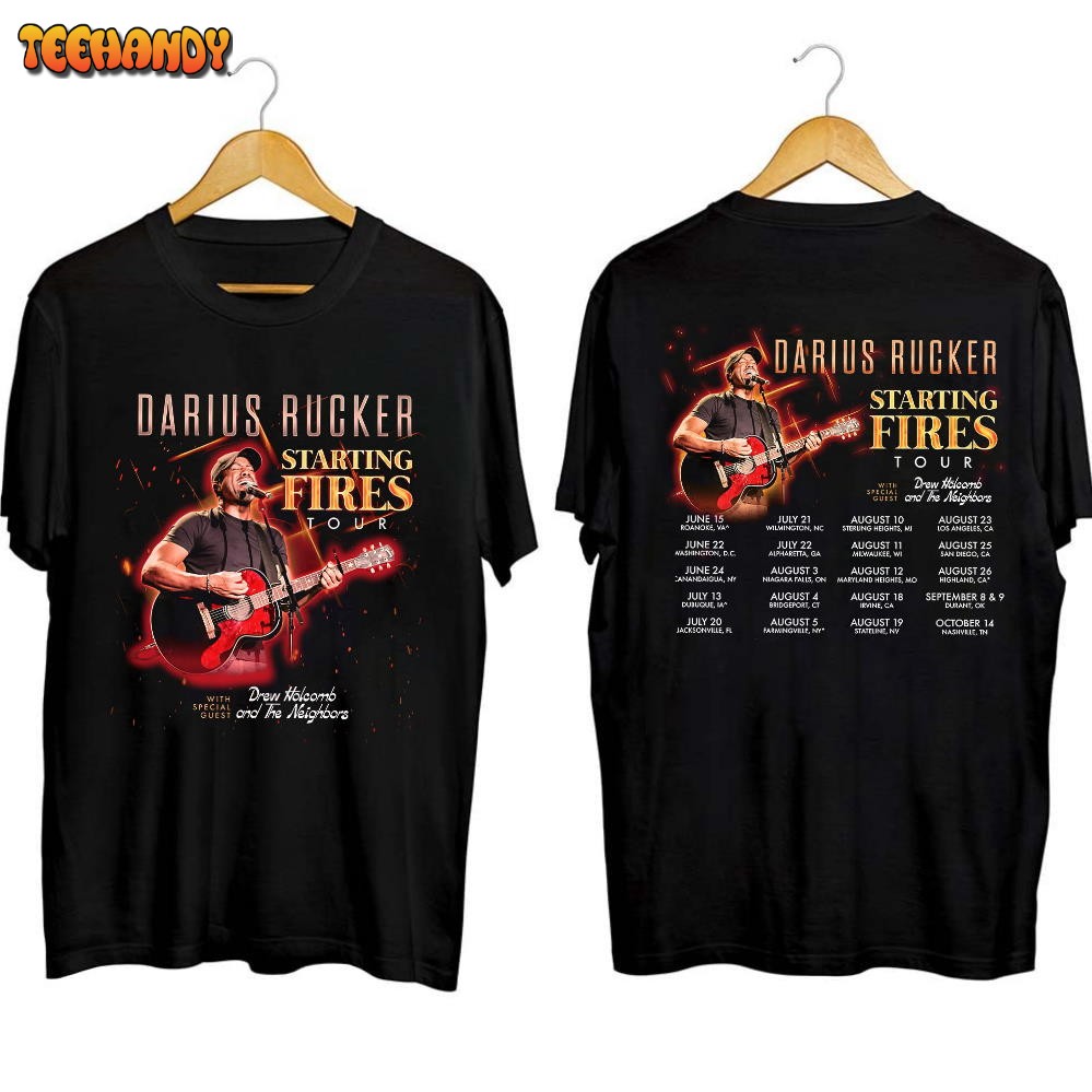 Darius Rucker Starting Fires Tour 2023 Shirt