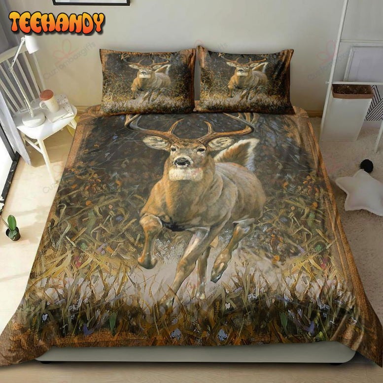 Deer Running In The forest Bedding Sets