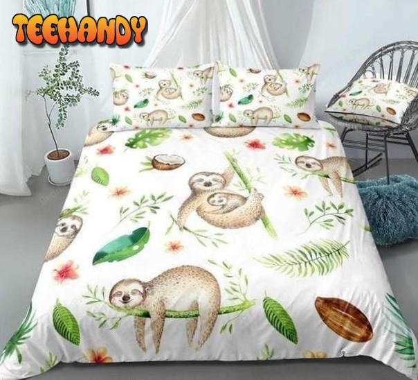 Different Forms Cute Sloths Duvet Cover Bedding Sets