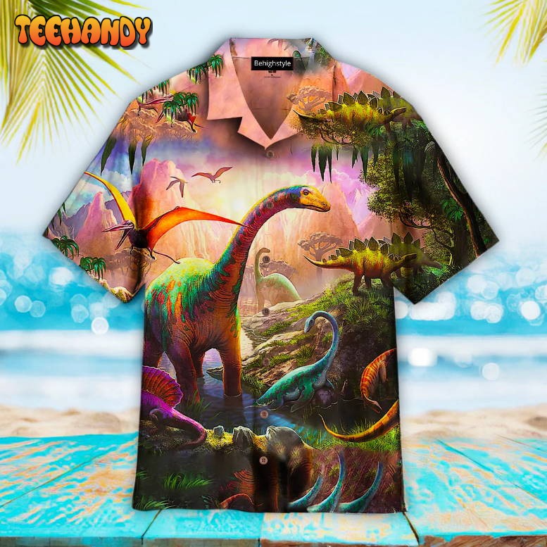 Dinosaur Painting Art Hawaiian Shirt