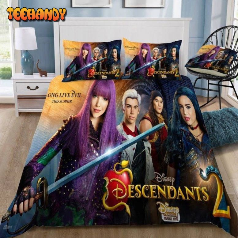 Disney Descendants 2 3d Poster Bedding Set