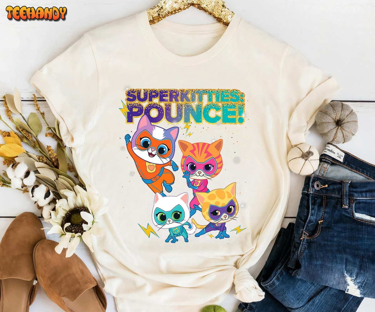 Disney Junior SuperKitties Pounce Full Team Unisex T Shirt