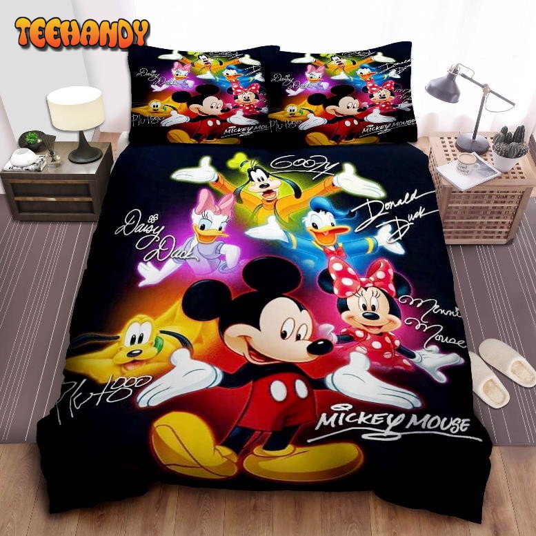 Disney Mickey Mouse And Friends V3 Duvet Cover Bedding Set