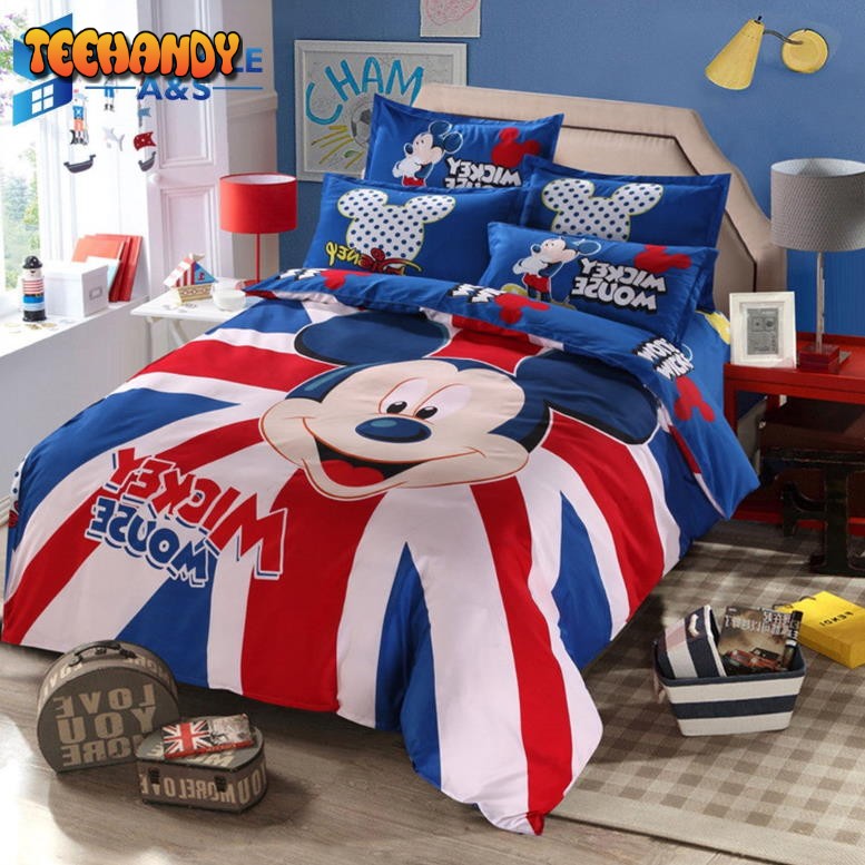 Disney Mickey Mouse Uk Flag Bedding Set