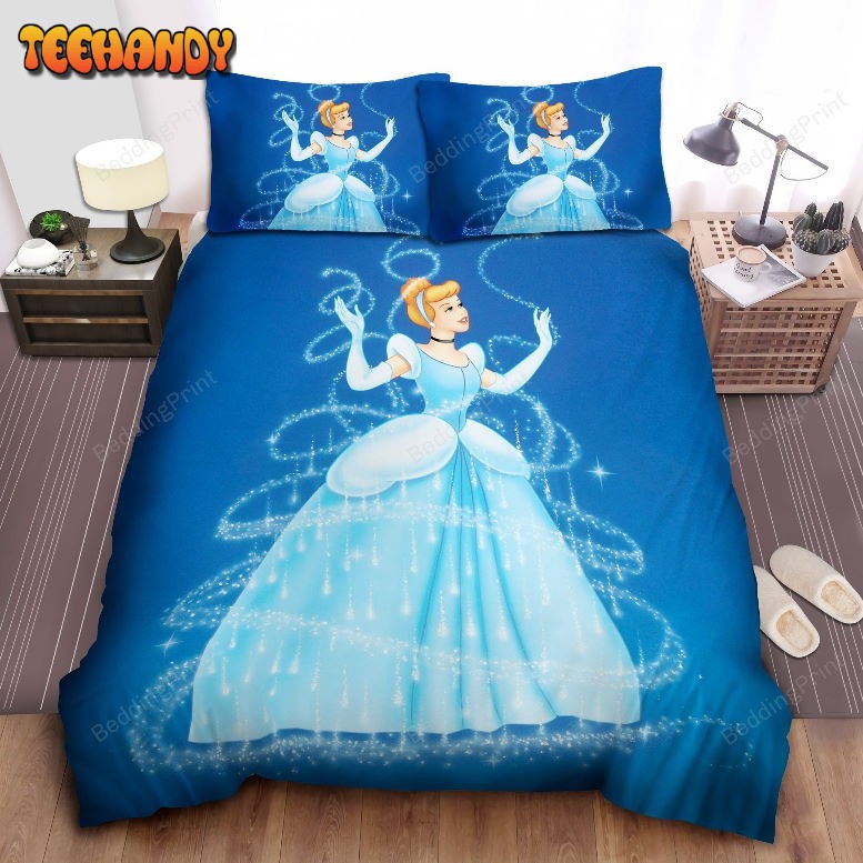 Disney Princess Cinderella In Transformation Process Bedding Sets