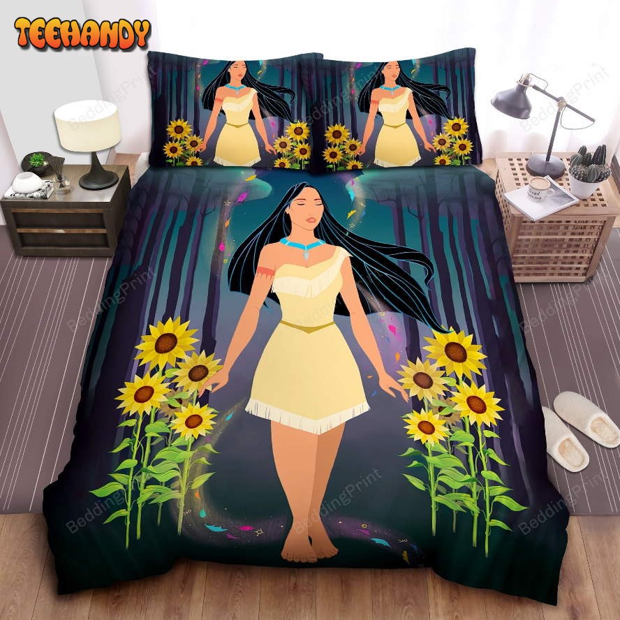 Disney Princess Pocahontas And Sunflowers Bedding Sets