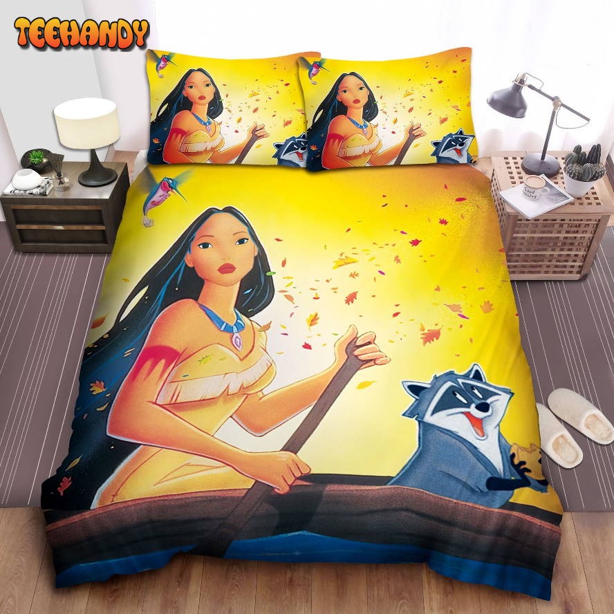 Disney Princess Pocahontas Rowing With Her Friends Bedding Sets