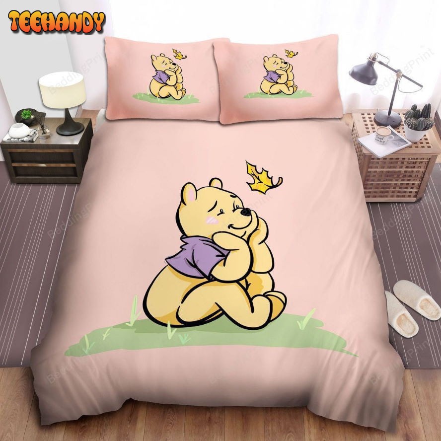 Disney Winnie The Pooh In Pink Theme Duvet Cover Bedding Sets