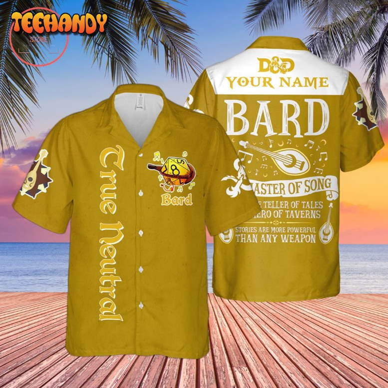 DnD True Neutral Bard Custom Hawaiian Shirt