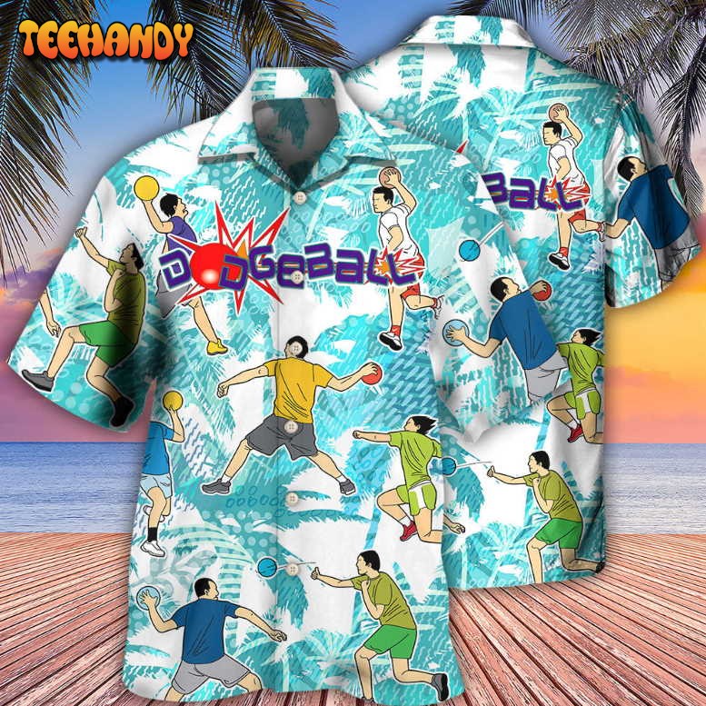 Dodgeball Ball Games Tropical Life Hawaiian Shirt