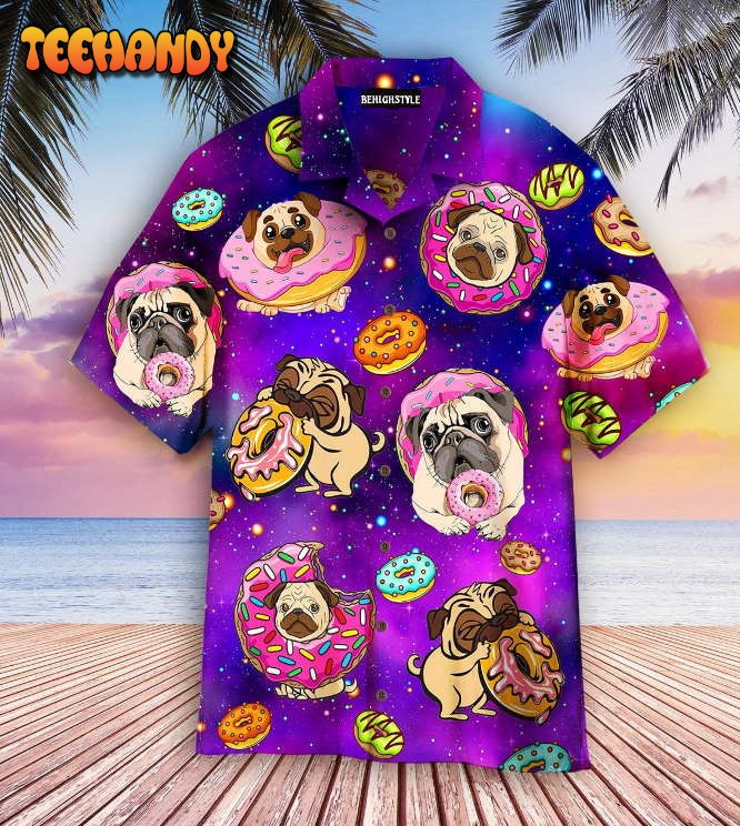 Dog Love Donuts Galaxy Hawaiian Shirt