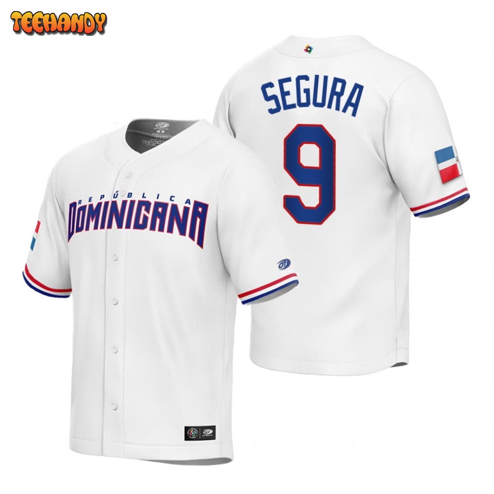 Dominican Republic Jean Segura White Replica 2023 World Baseball Classic Jersey