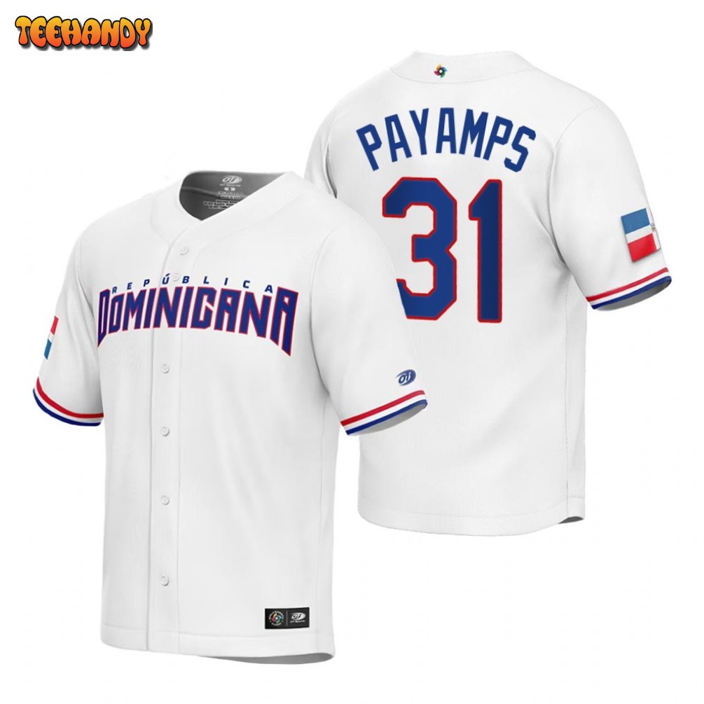 Dominican Republic Joel Payamps White Replica 2023 World Baseball