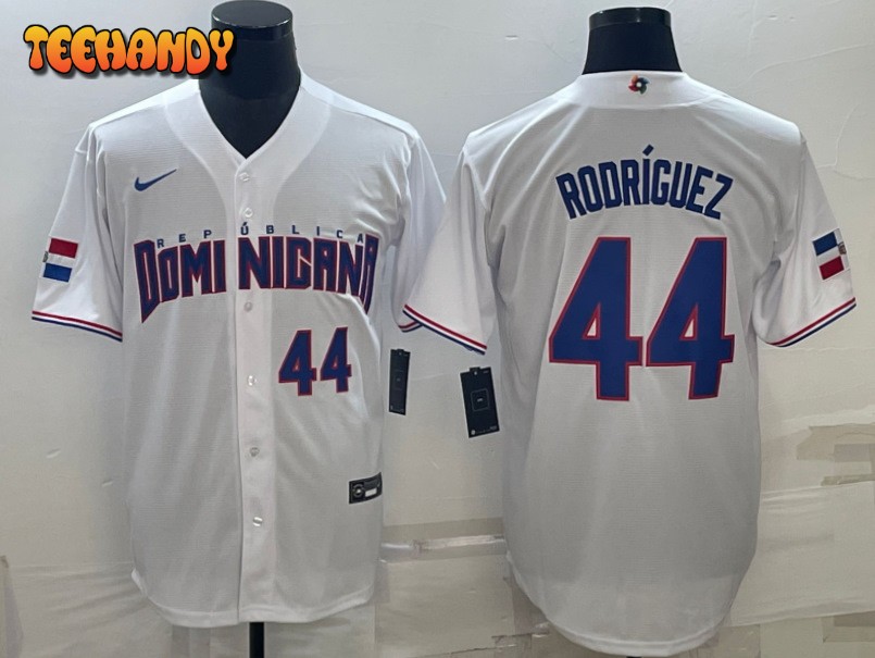 Dominican Republic Julio Rodriguez Royal Replica 2023 World Baseball Classic Jersey