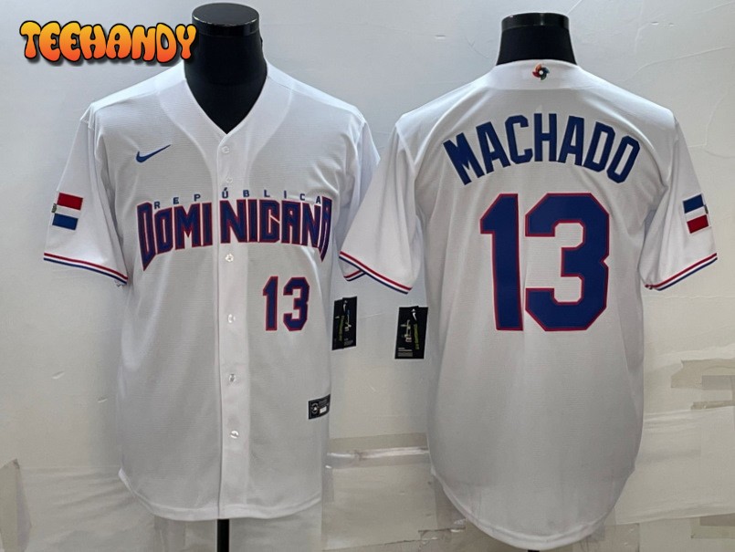 Dominican Republic Manny Machado Royal Replica 2023 World Baseball Classic Jersey