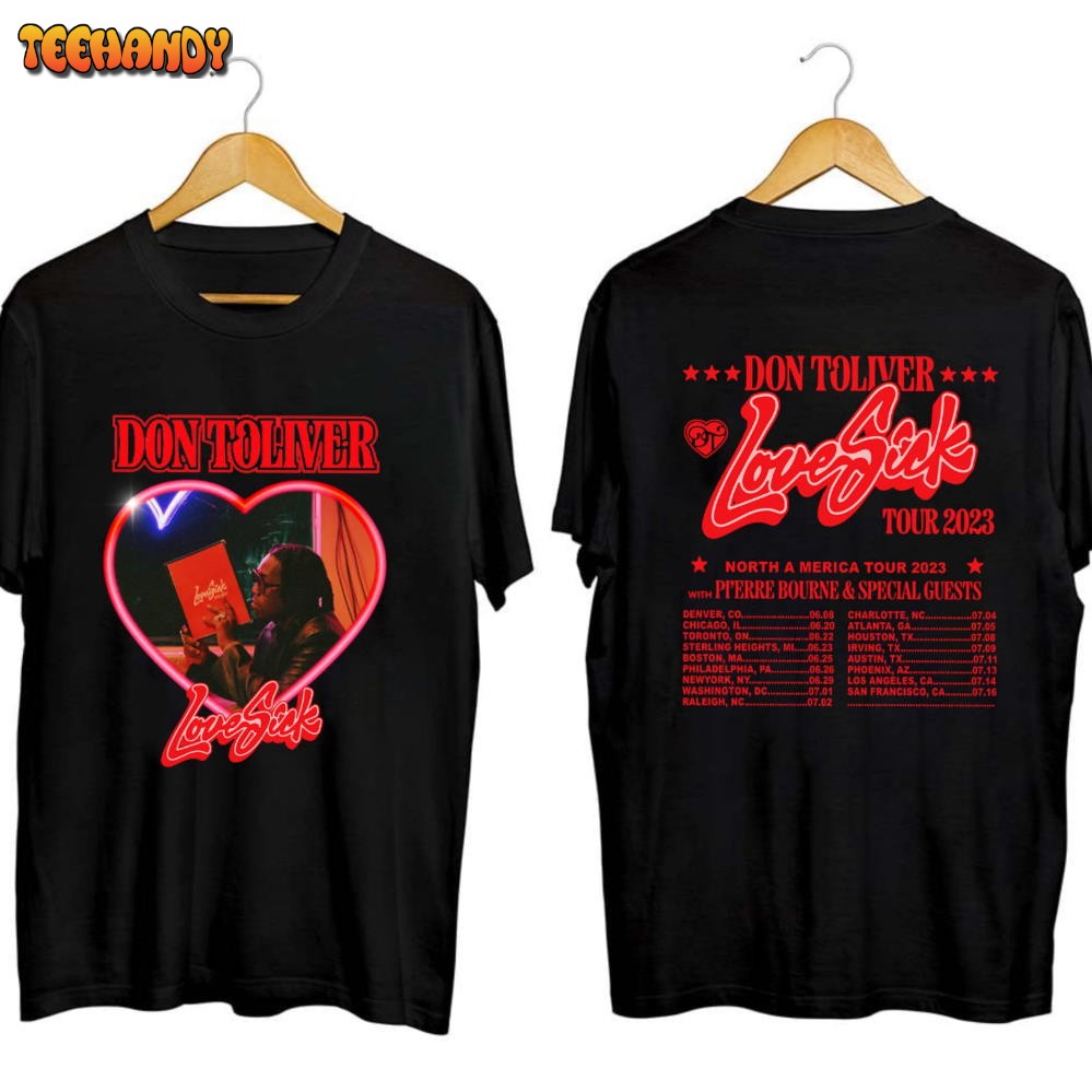 Don Toliver Love Sick Tour 2023 Shirt, Love Sick North America Tour 2023 Shirt