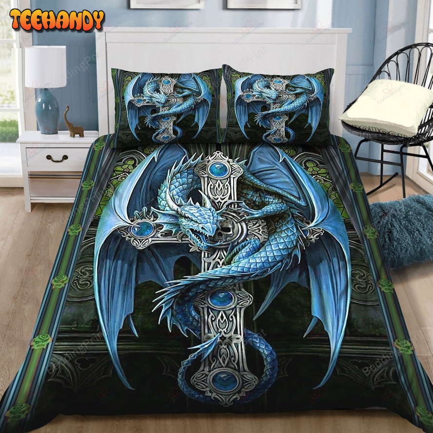 Dragon Fantasy’S Majestic Duvet Cover Bedding Set