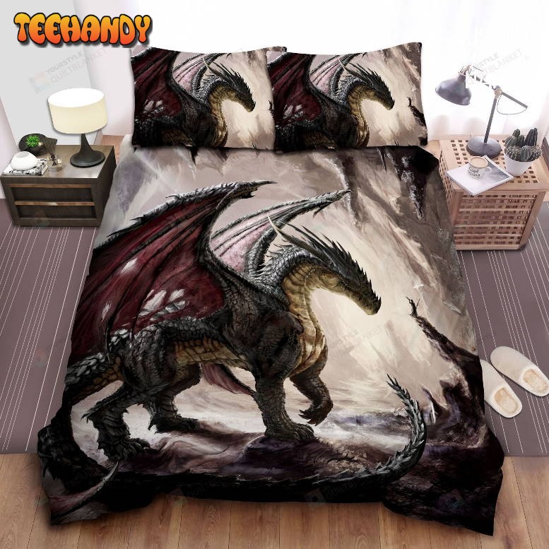 Dragon In Dragon Cave Bedding Set