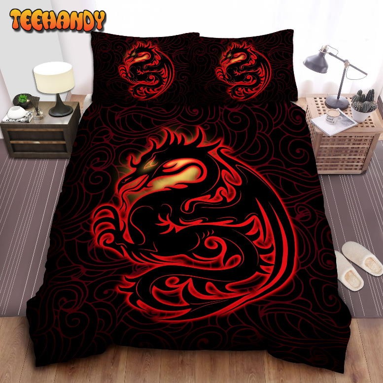 Dragon Tribal Tattoo 3dcotton Duvet Cover Bedding Set