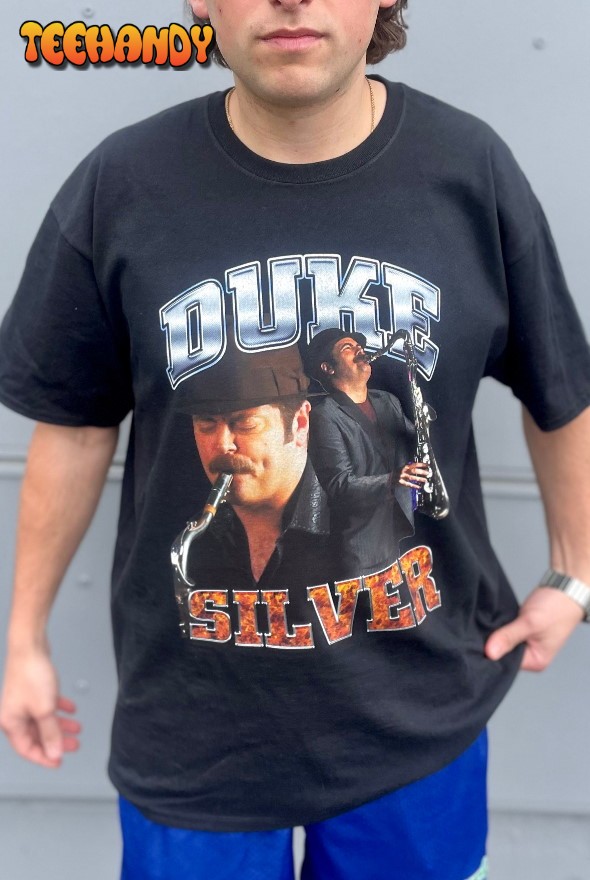 DUKE SILVER Parks and Recreation Ron Swanson T-Shirt