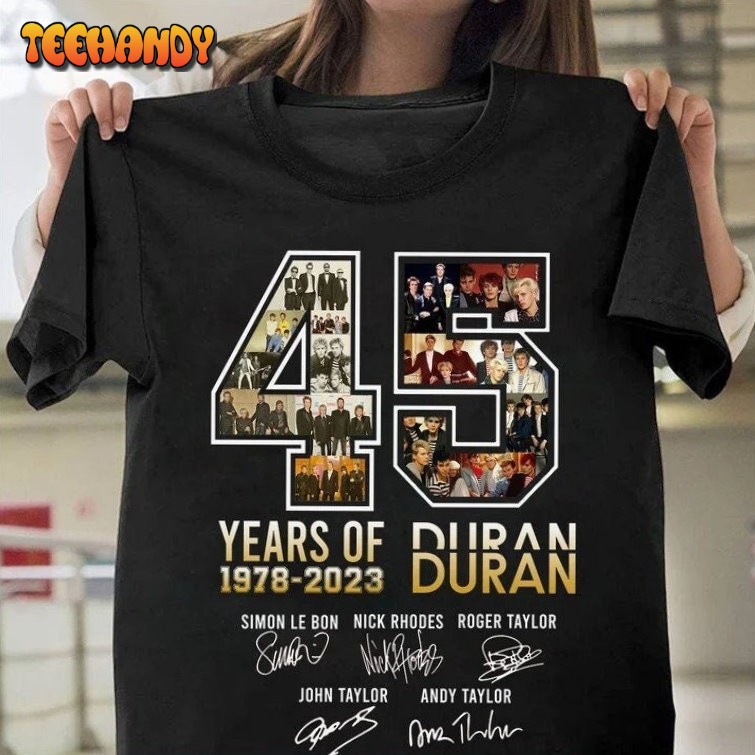 Duran Duran 45 Years Anniversary T-Shirt, Duran Duran Band Signature Shirt