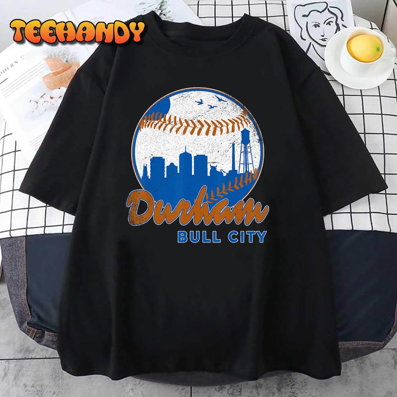 Durham Baseball Skyline Classic Bull City North Carolina T-Shirt