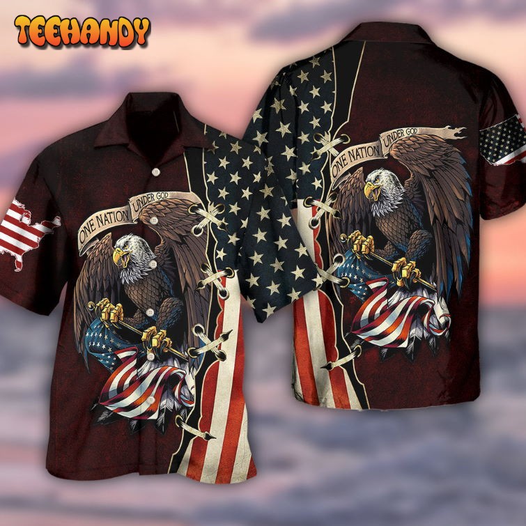 Eagle One Nation Under God Hawaiian Shirt