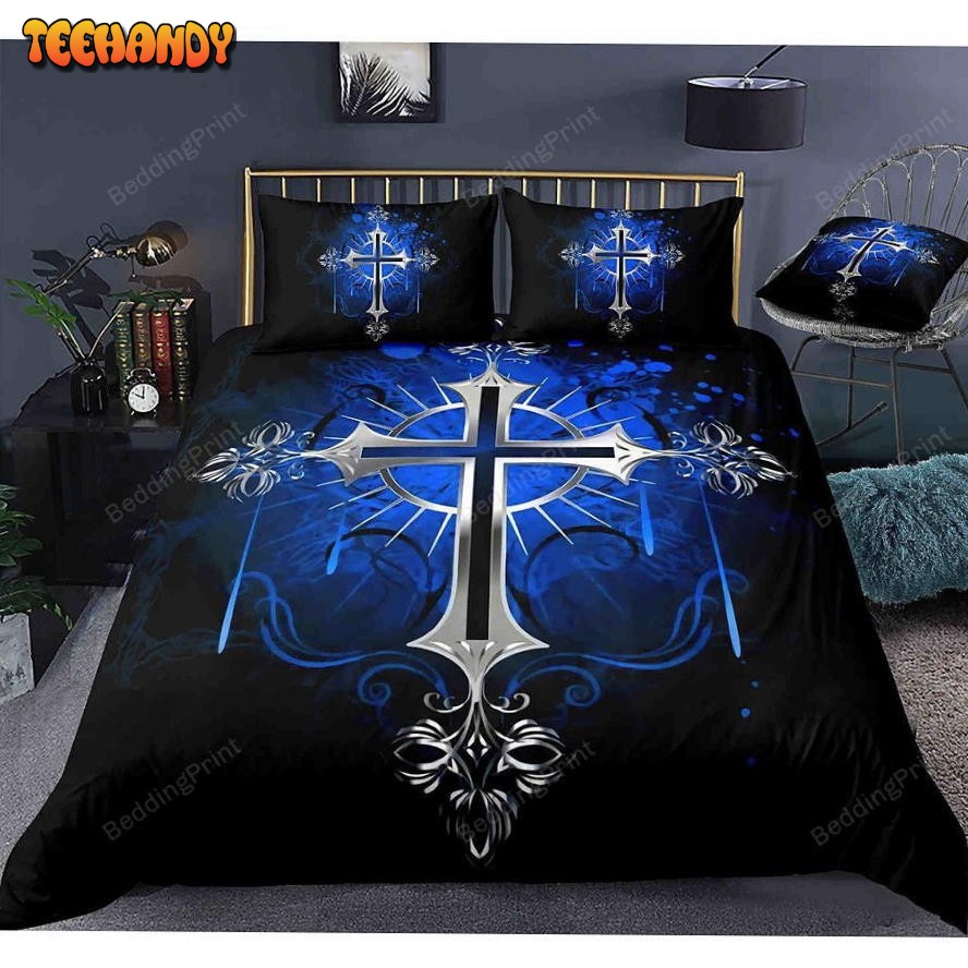 Easter Cross Bed Sheets Duvet Cover Bedding Set