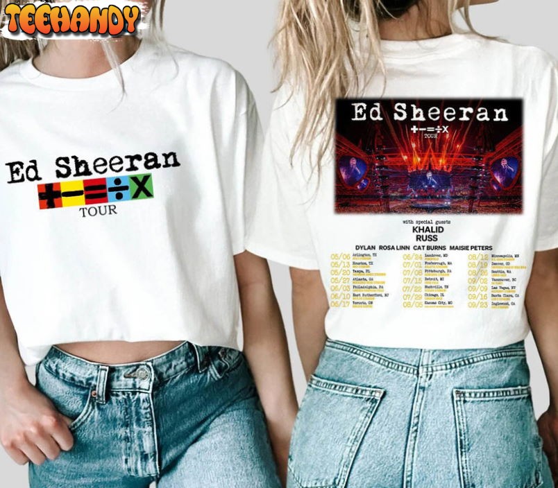 Ed Sheeran Mathematics Tour Shirt, Ed Sheeran Concert Unisex T-shirt