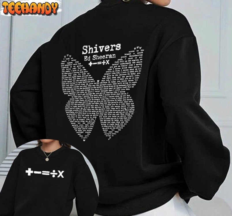 Ed Sheeran Music Tour 2023 Butterflty Shirt