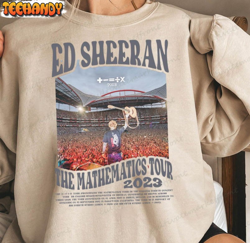 Ed Sheeran The Mathematics Tour 2023 Shirt