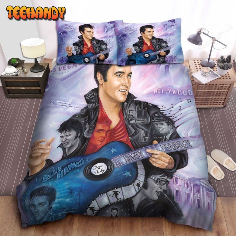 Elvis Presley Pop Art Style Painting Duvet Cover Bedding Set