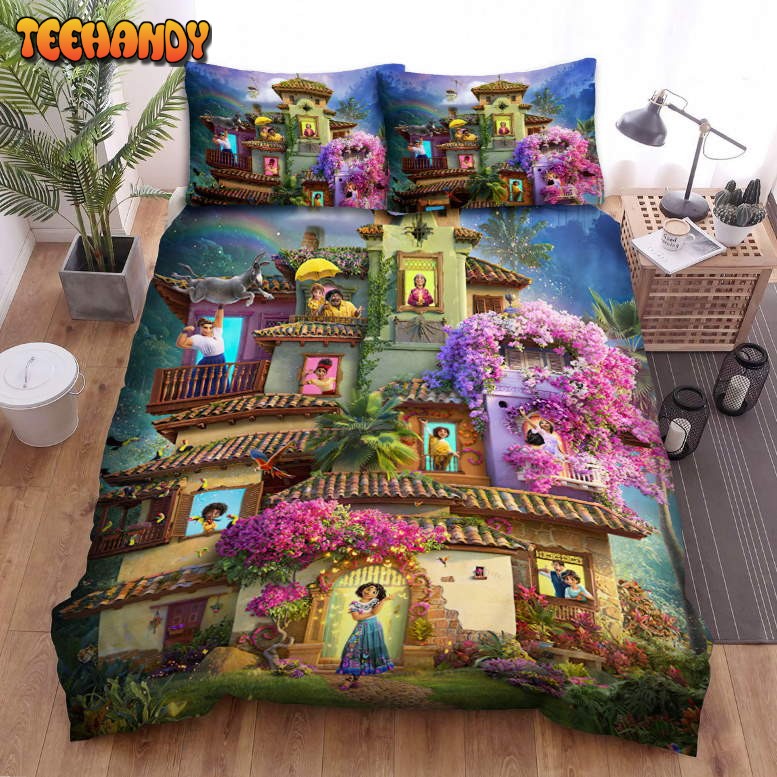 Encanto House Full Of Flowers Duvet Cover Bedding Sets