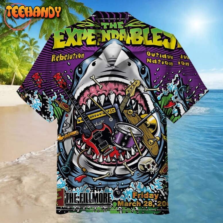 Expendables Shark Hawaiian Shirts