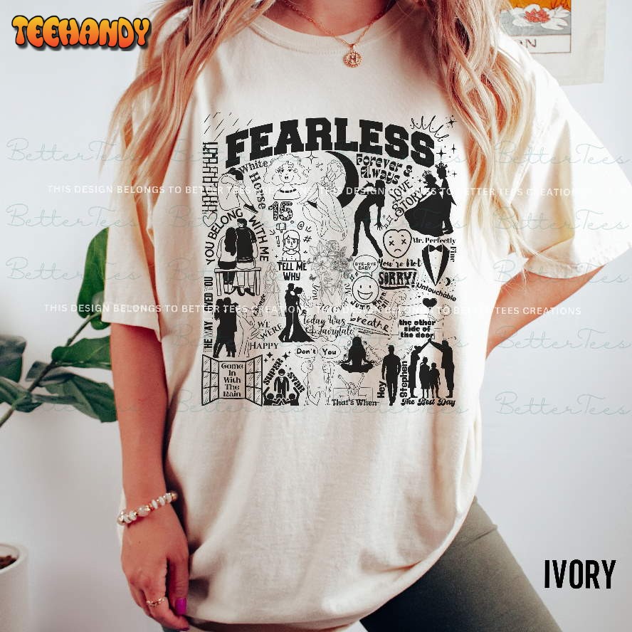 Fearless Shirt Fearless Comfort Colors Shirt Fearless Track List T Shirt