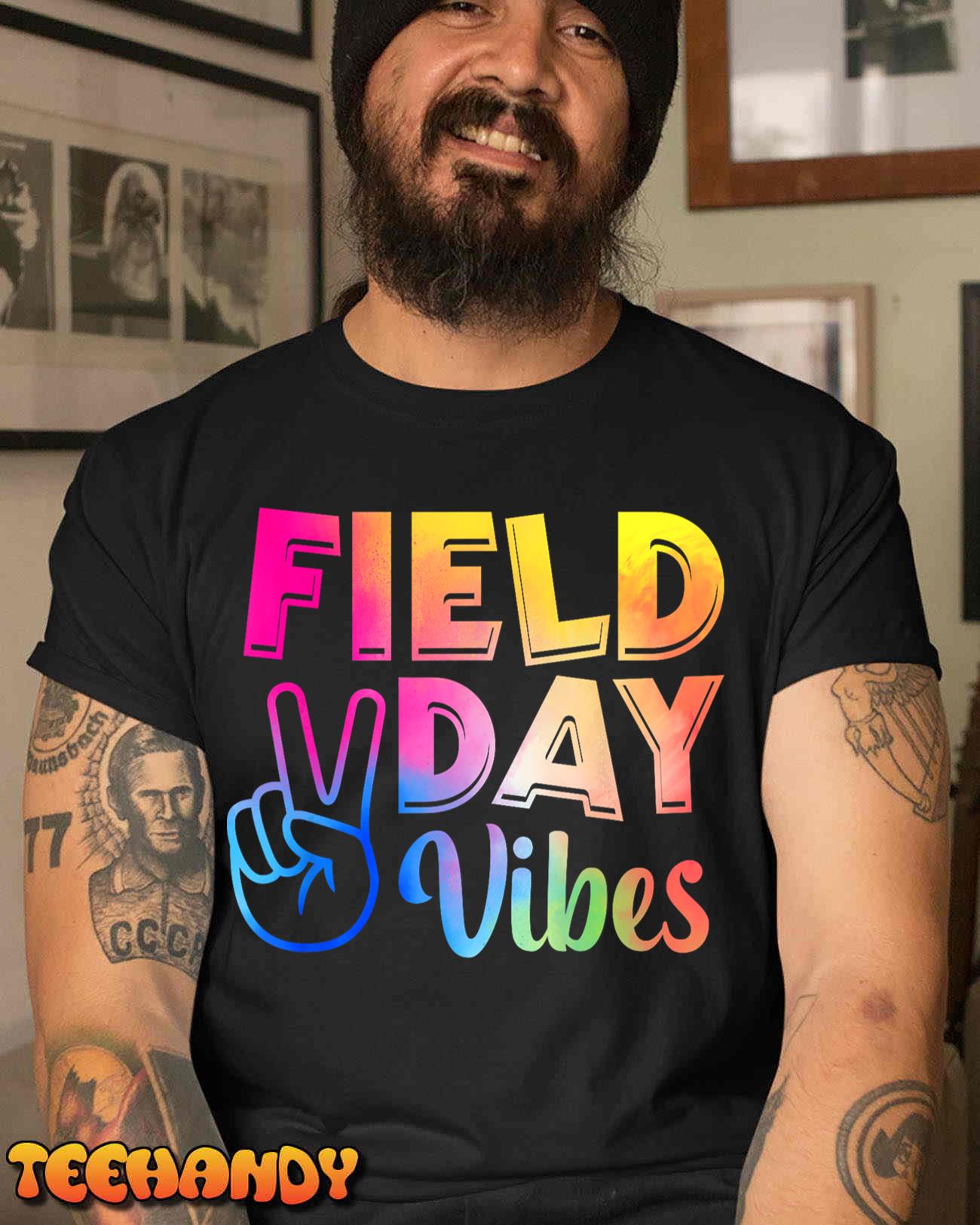 Field Day Vibes Funny Shirt For Teacher Kids Field Day 2023 T-Shirt