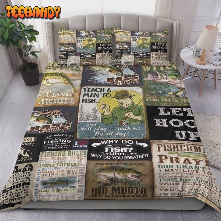 Fishing Teach A Man To Fish Bedding Sets