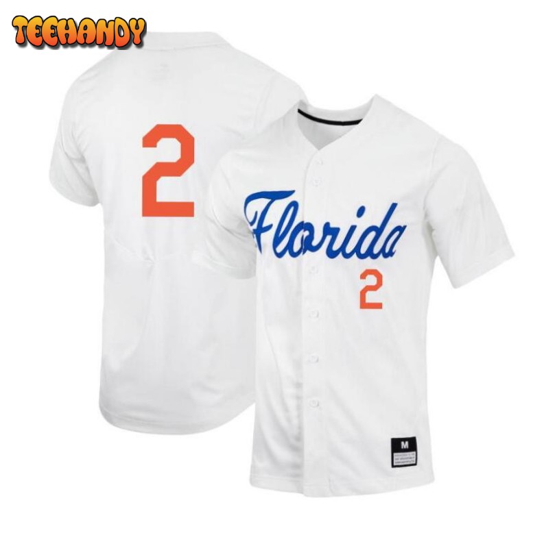 Florida Gators Ty Evans White College Baseball Jersey