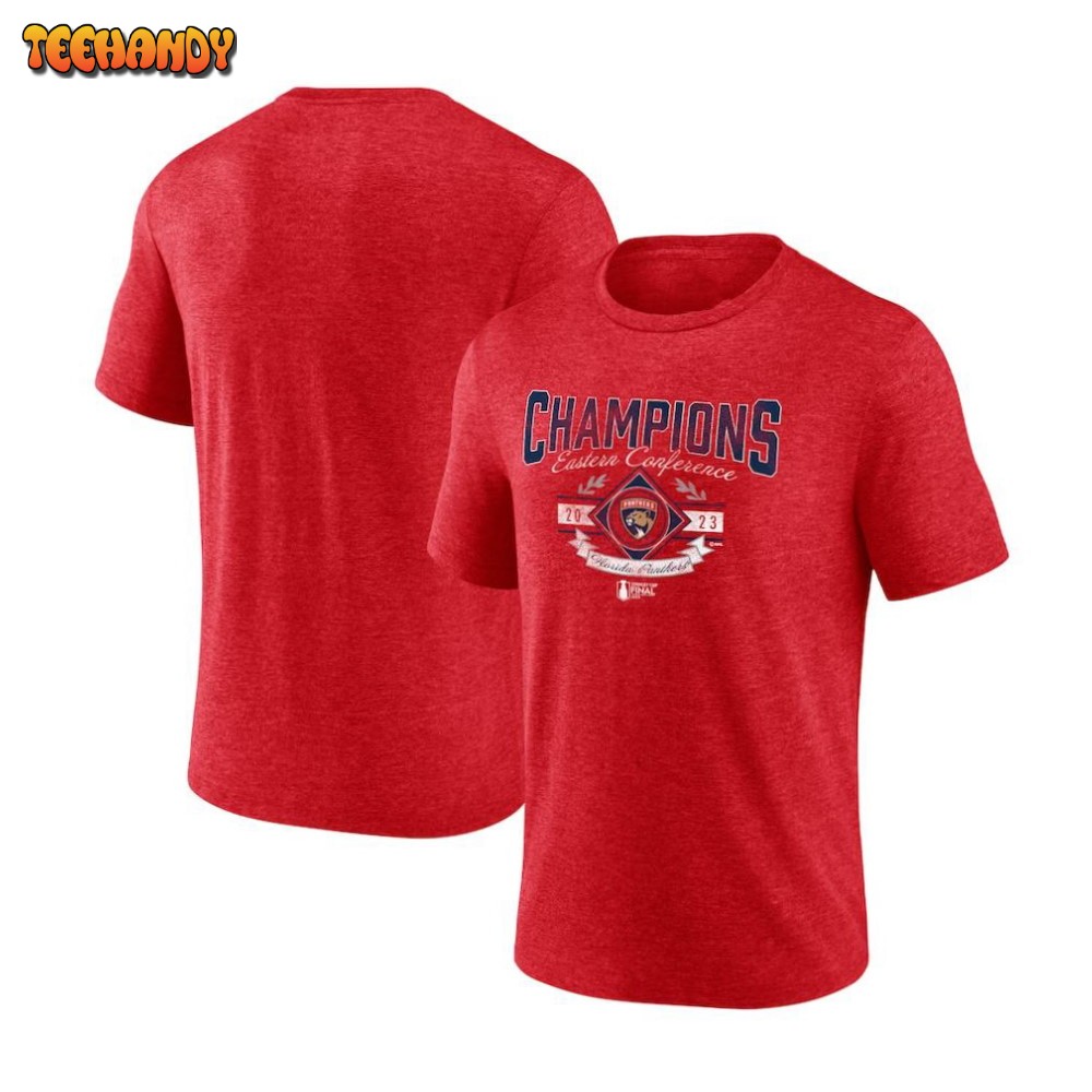 Florida Panthers 2023 Eastern Conference Champions Icing Tri-Blend T-Shirt