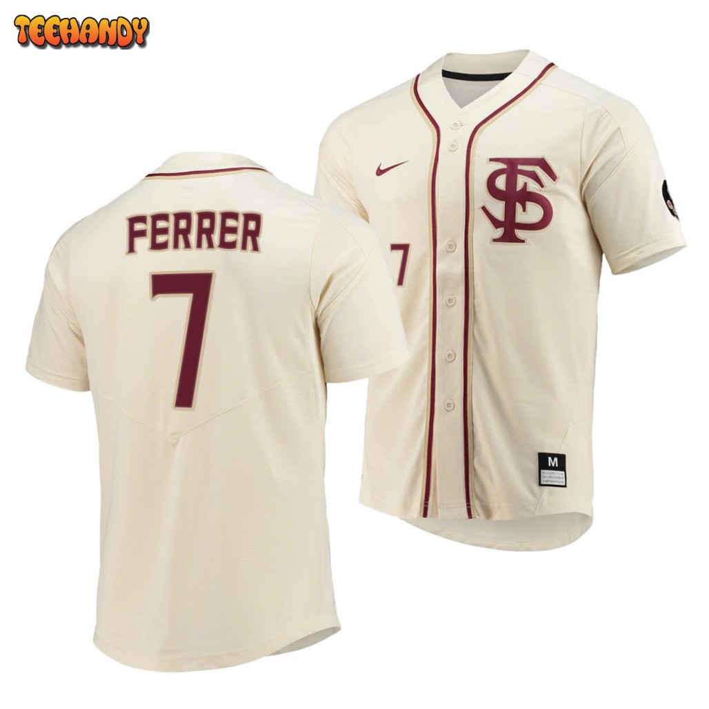 Florida State Seminoles Jaime Ferrer Elite College Baseball Jersey Natural