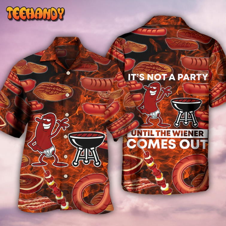 Food Sausage It’s Not A Party Hawaiian Shirt