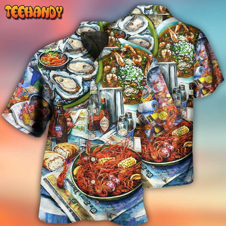 Food Sea Food And Drink Art Style Hawaiian Shirt