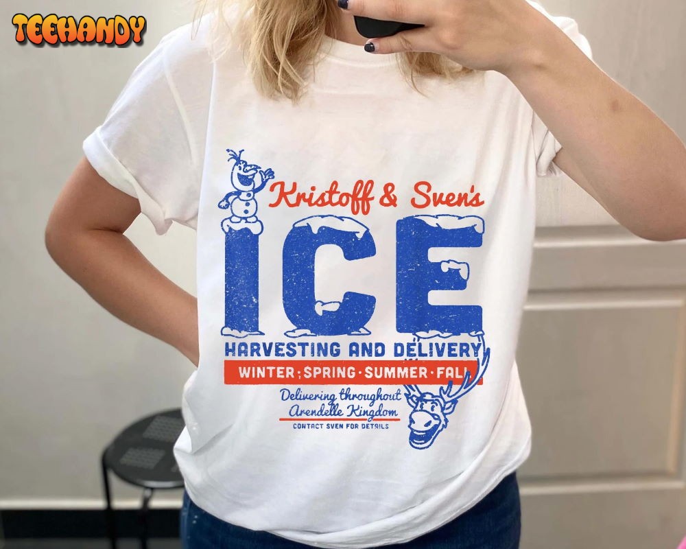 Frozen Kristoff Sven’s Ice Harvesting And Delivery Shirt Disney and Pixar’s T-Shirts