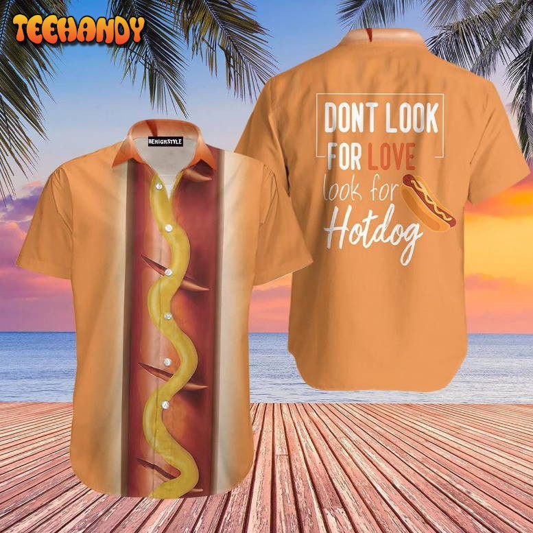 Funny Hot Dog Hawaiian Shirt