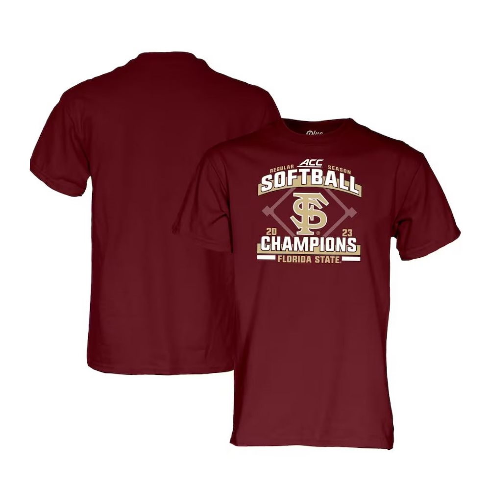 Garnet Florida State Seminoles 2023 ACC Softball Regular Season Champions T-Shirt