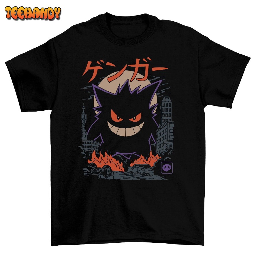 Gengar Monster Shirt Nerd Geek Top Kaiju Themed Shirts